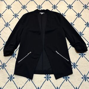 Maurices Women's 1/2 Sleeve Blazer - Black